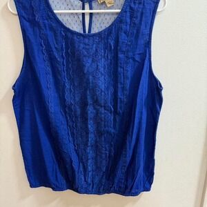 Vintage America Royal Blue Tank Top‎ Size L